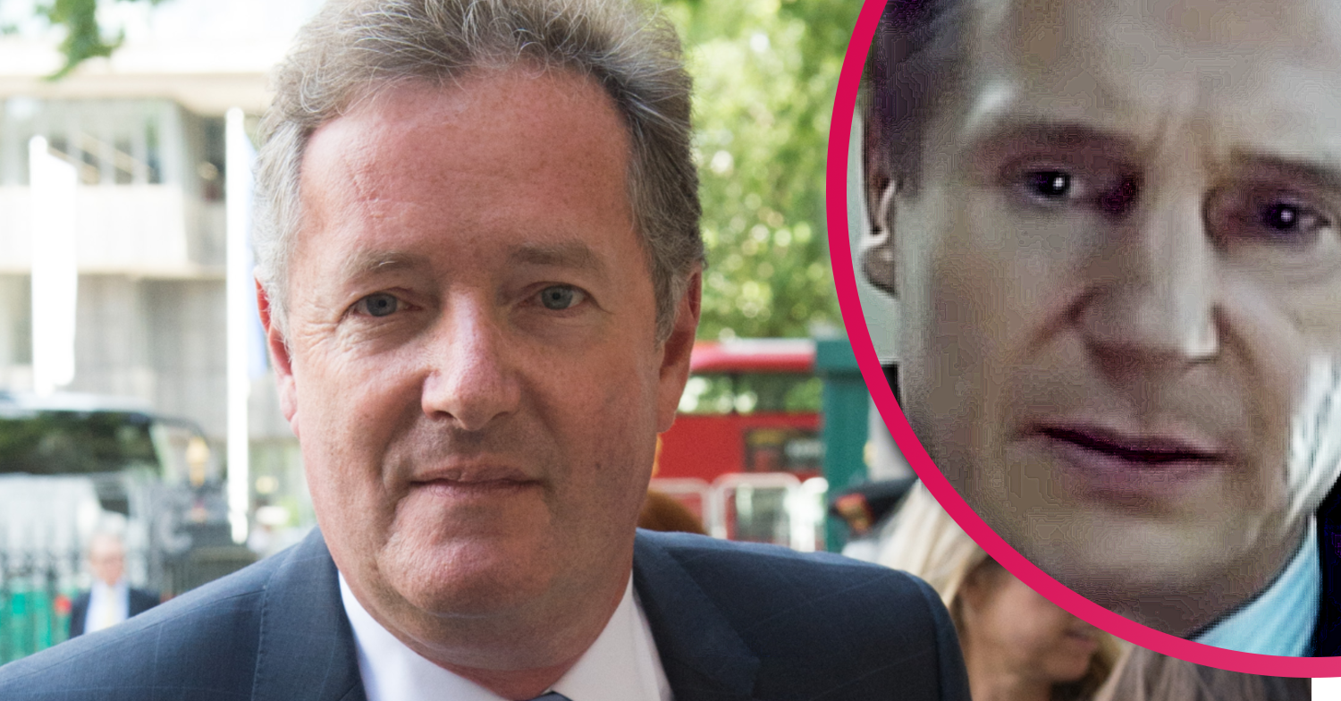 Piers Morgan likened himself to Liam Neeson's character in Taken when it comes to finding the person who issued his family death threats