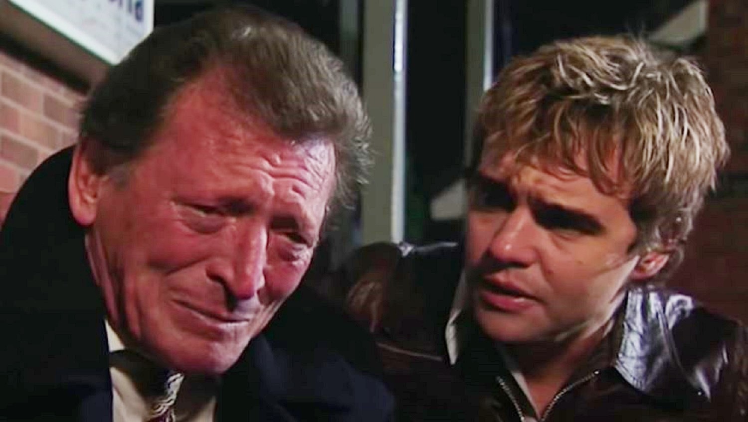 Johnny Briggs as Mike Baldwin in Coronation Street