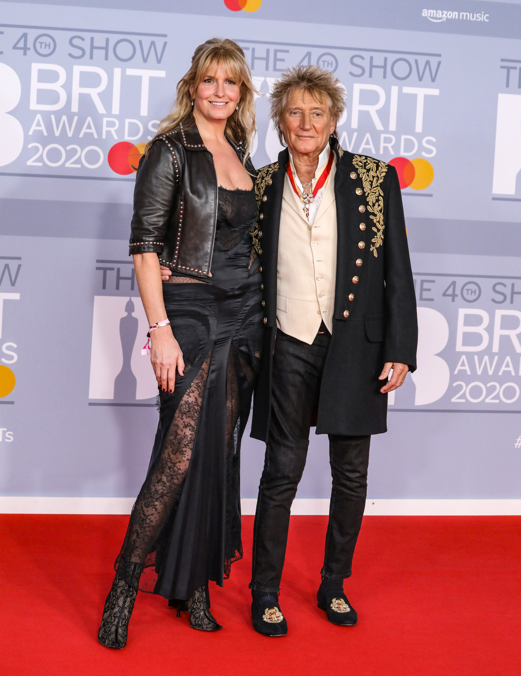 Penny Lancaster and Rod Stewart