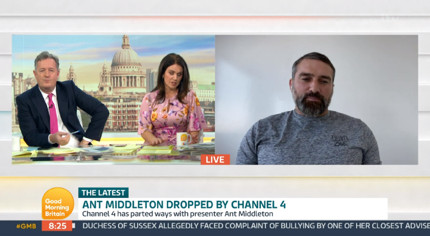 ex who dares wins host ant middleton on gmb