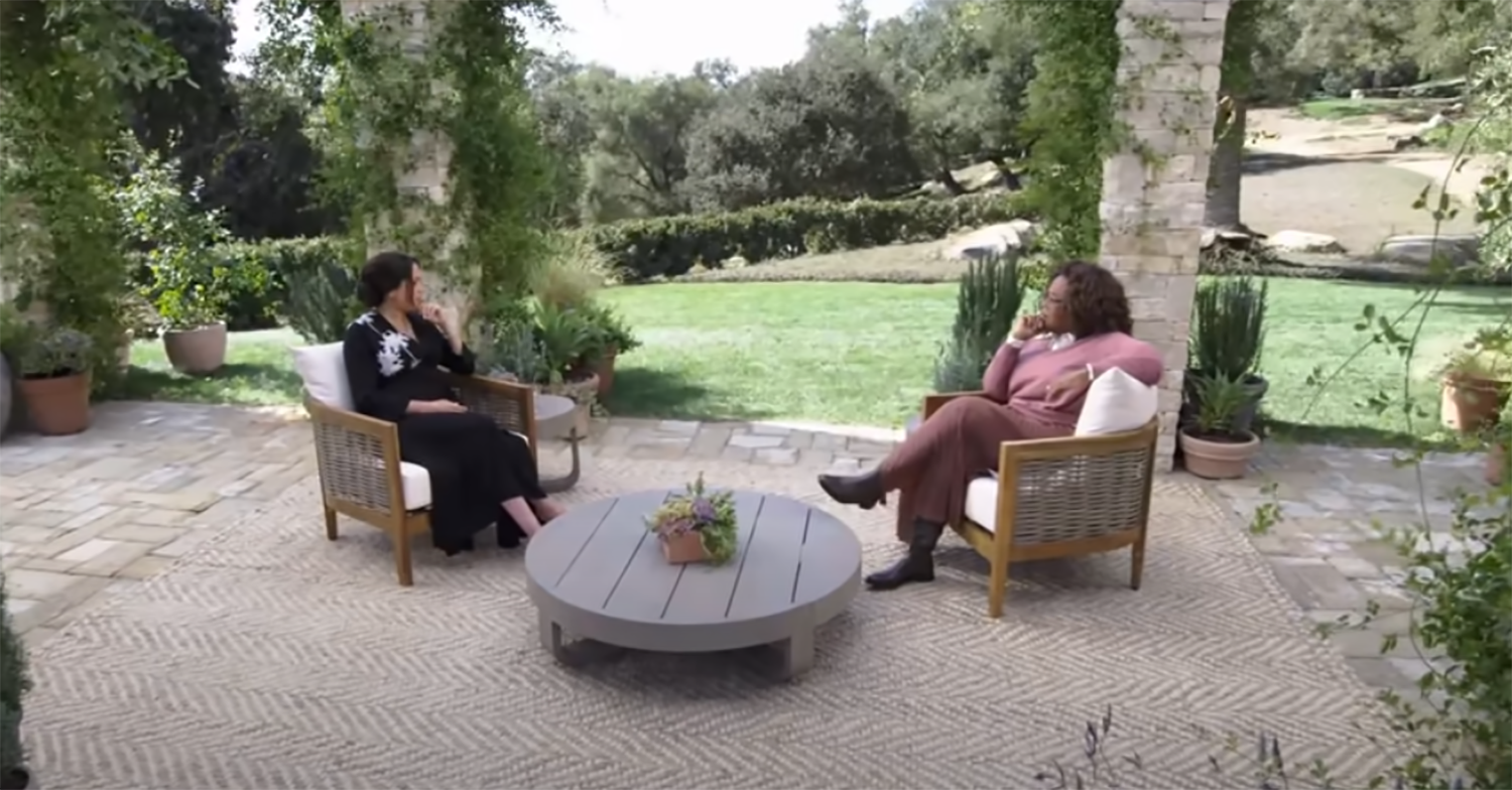 Meghan Markle in the Oprah interview 
