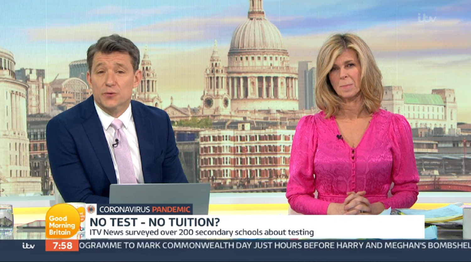 Ben Shephard and Kate Garraway on GMB today