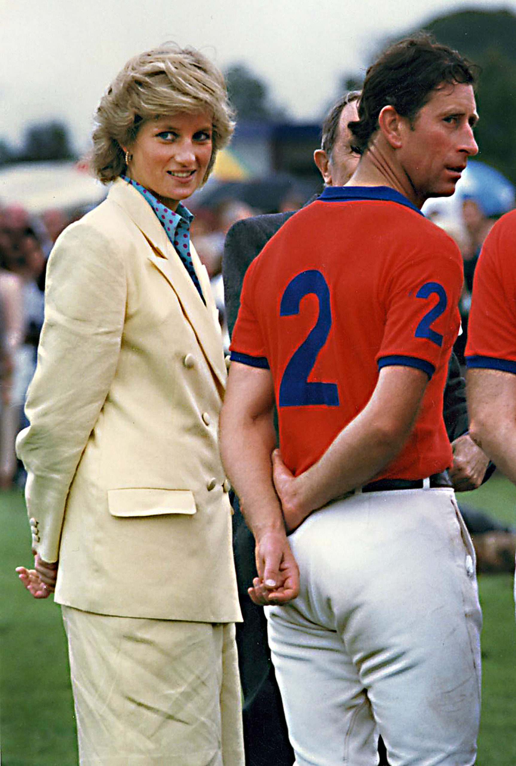 Charles and Diana at the polo