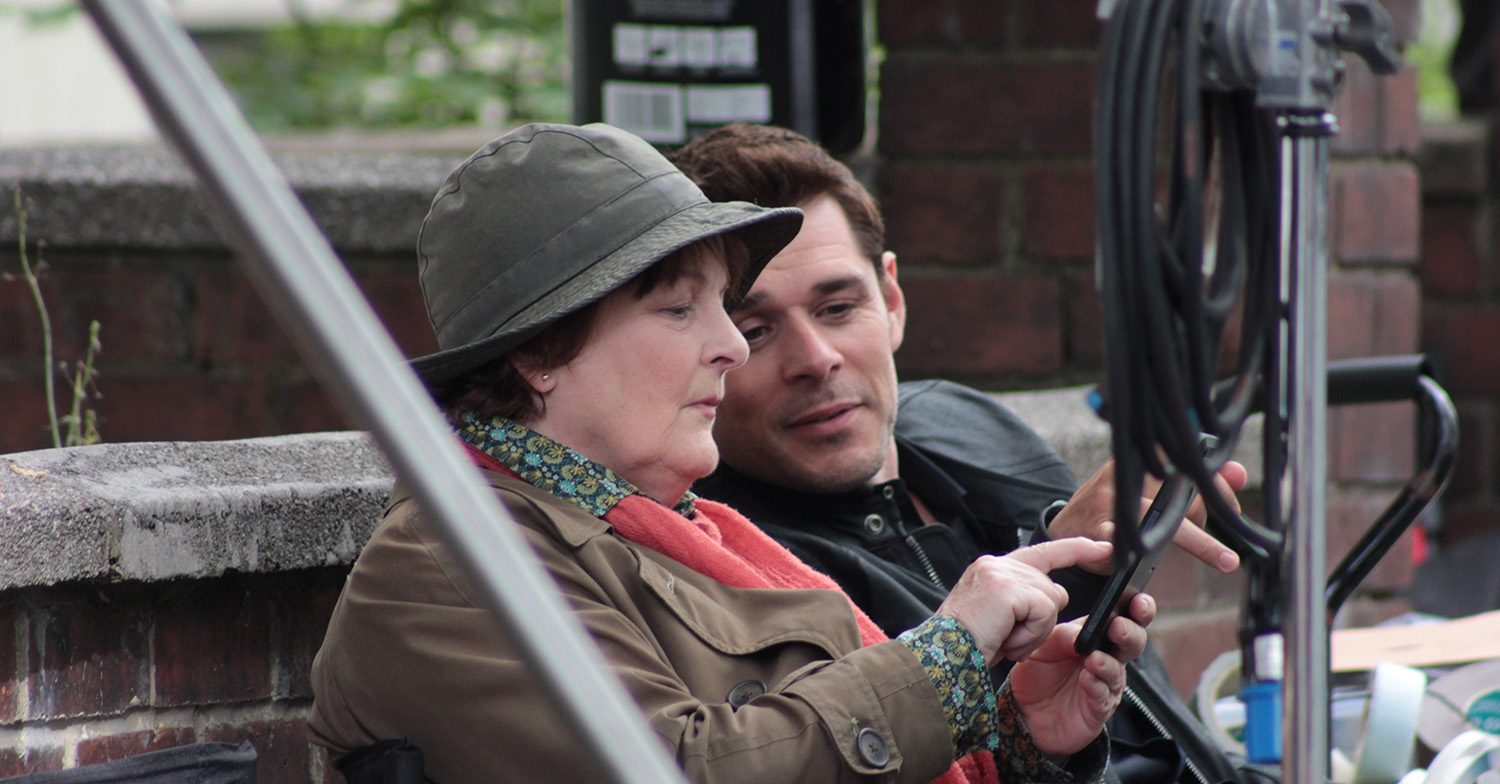 kenny doughty on set with brenda