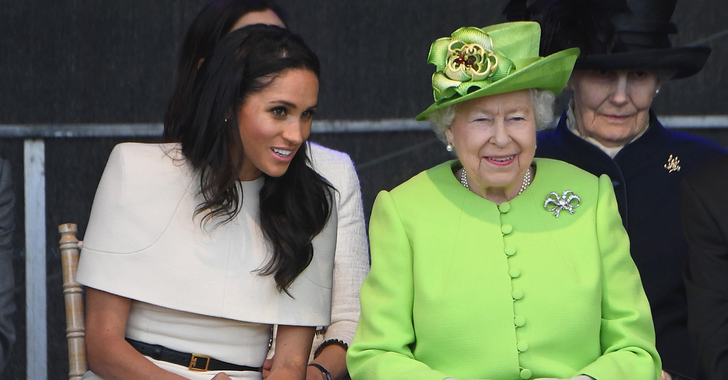 meghan markle with the queen