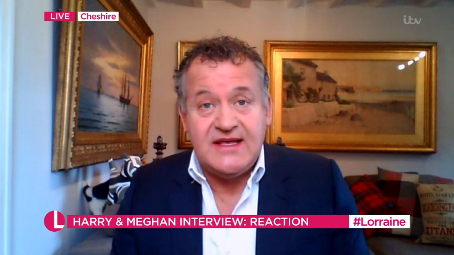 paul burrell discussing the prince harry and meghan interview