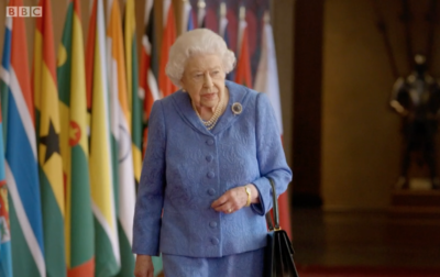 The Queen wore the brooch as the royal family celebrated Commonwealth Day