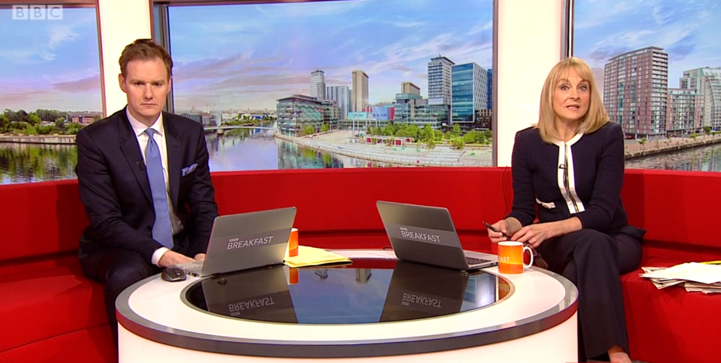 Dan Walker on BBC Breakfast