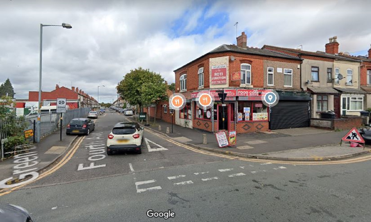 the road in google maps