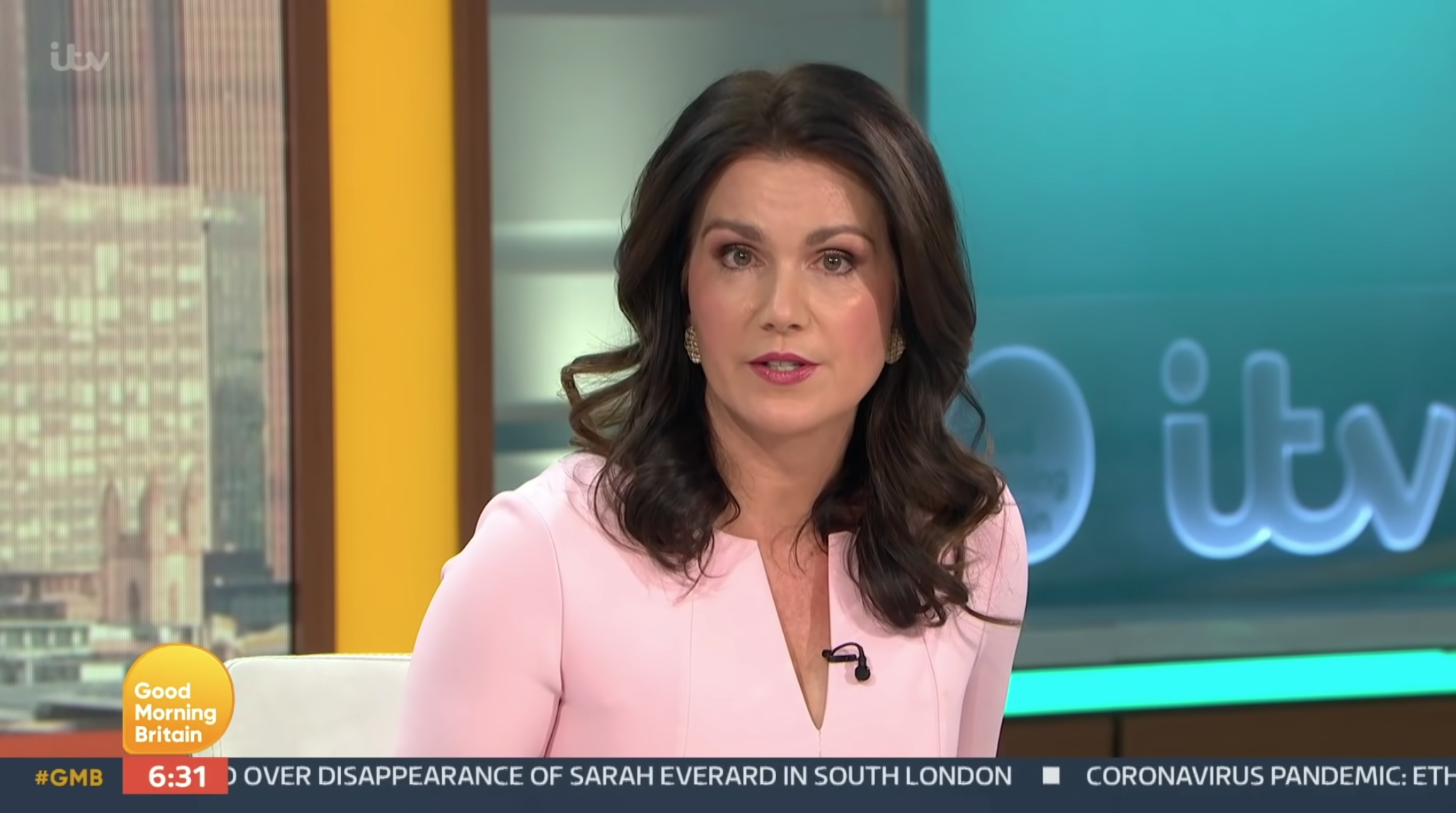 Susanna Reid speaking about Piers Morgan on Good Morning Britain