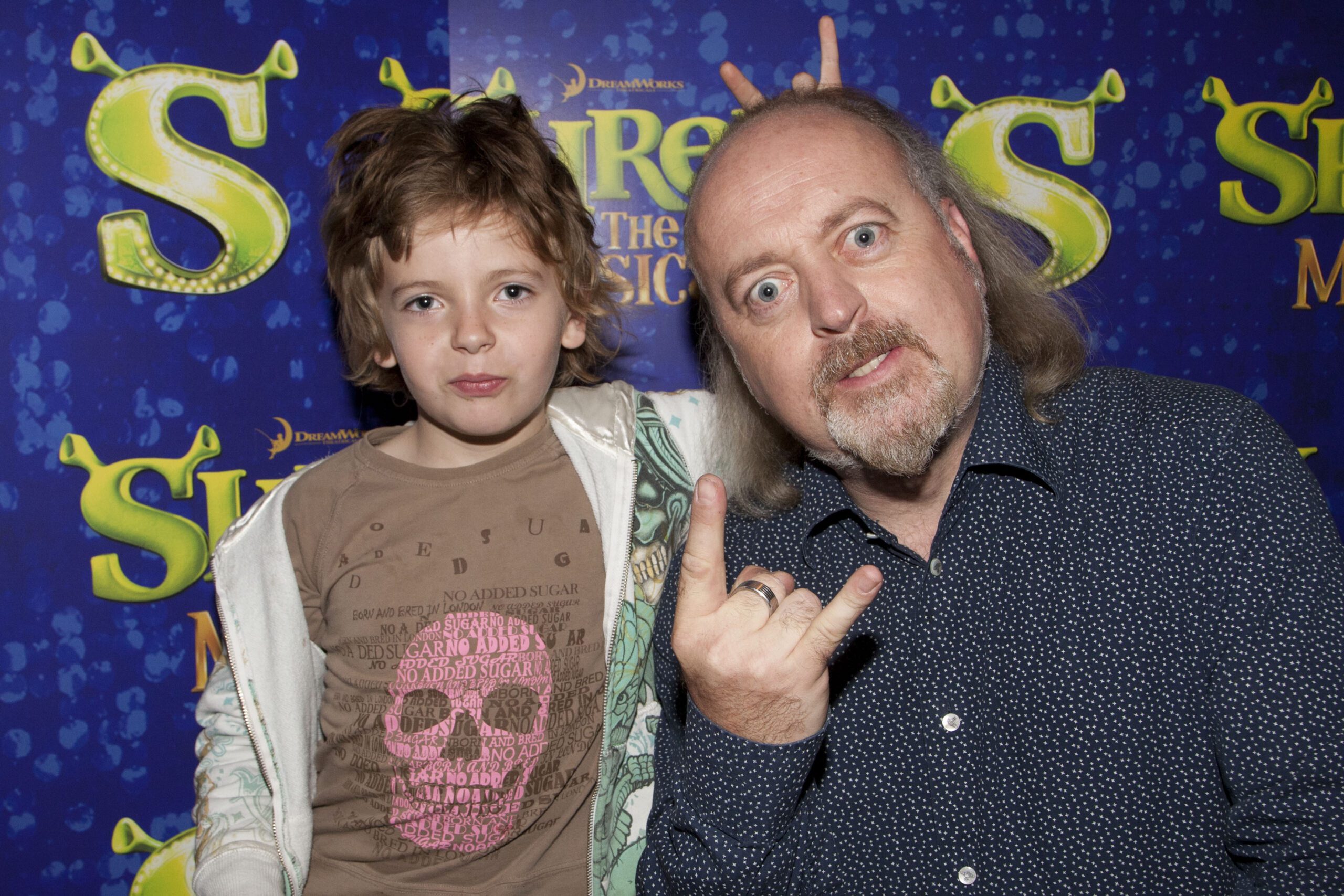 Bill Bailey with his son Dax in 2011 