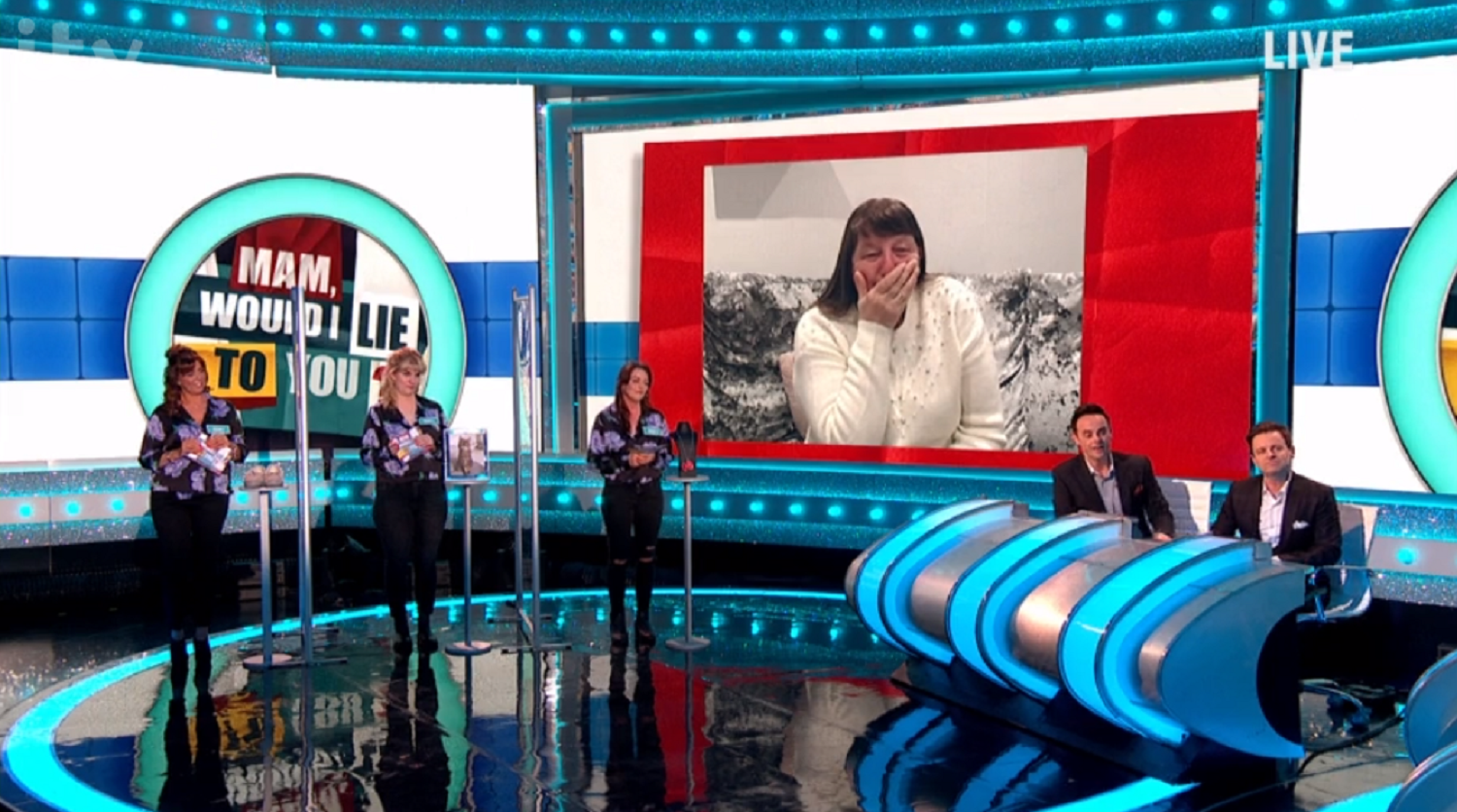 Brenda with ant and dec on saturday night takeaway