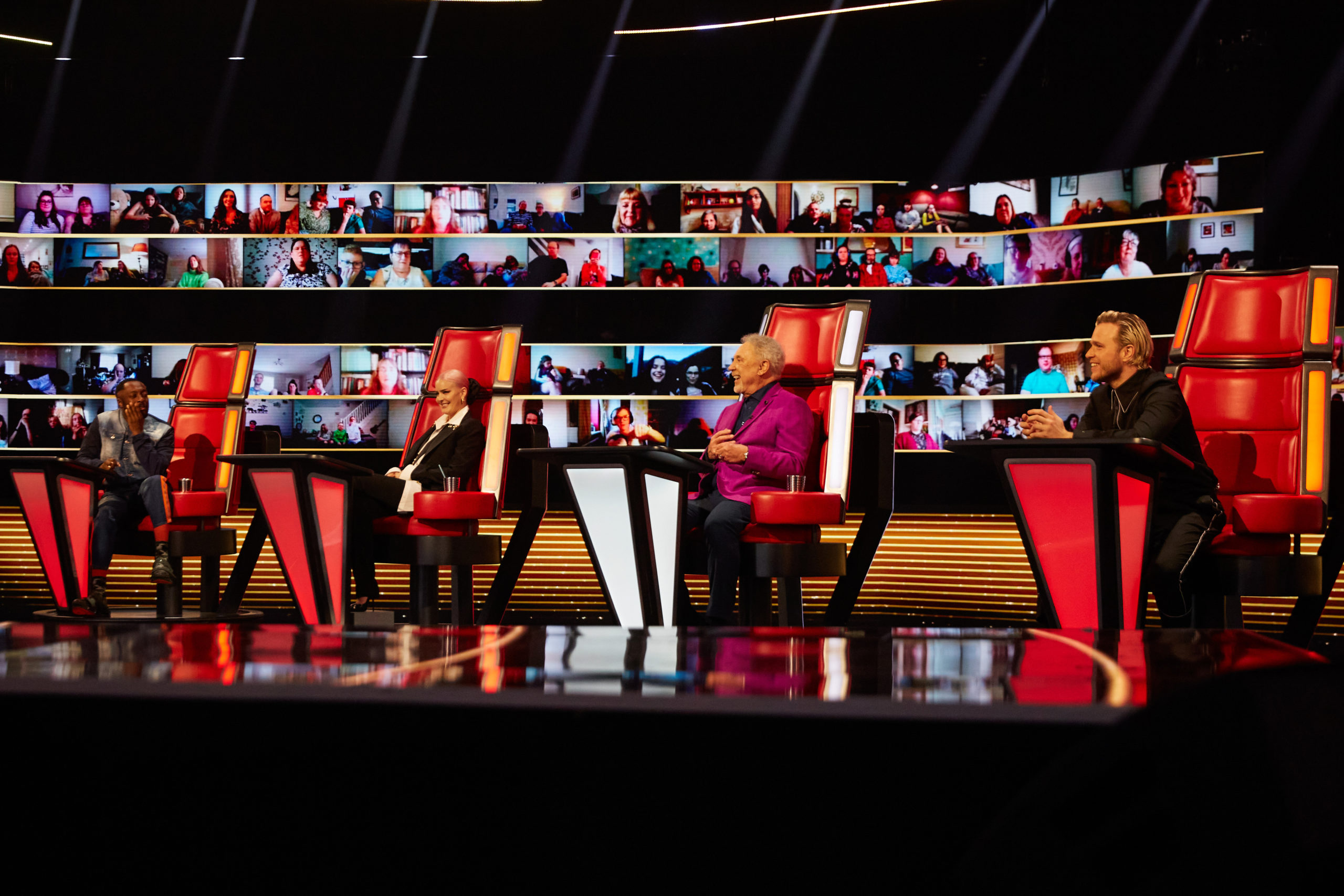 the four coaches on The Voice UK