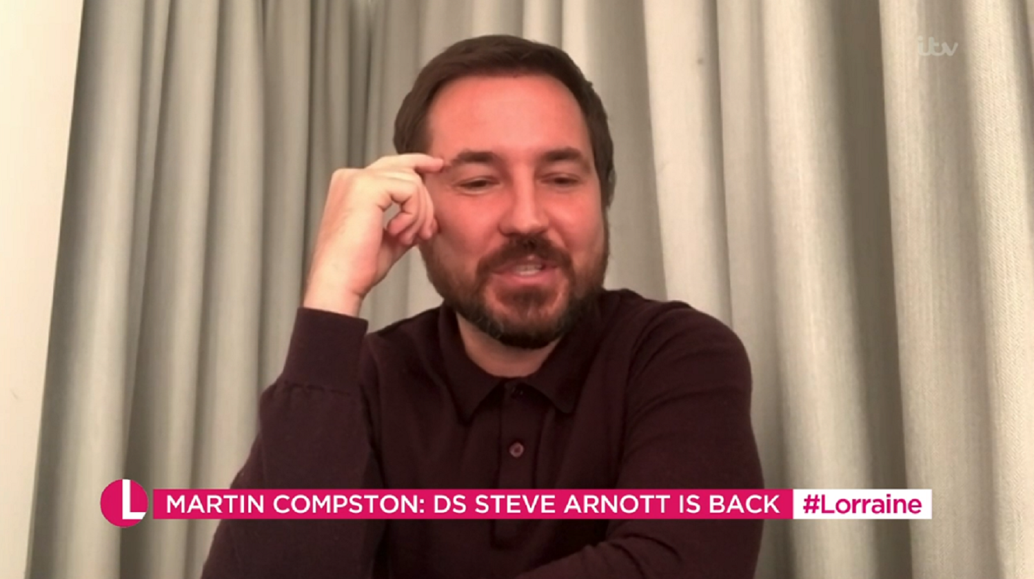 Martin Compston discussing the line of duty new series on Lorraine