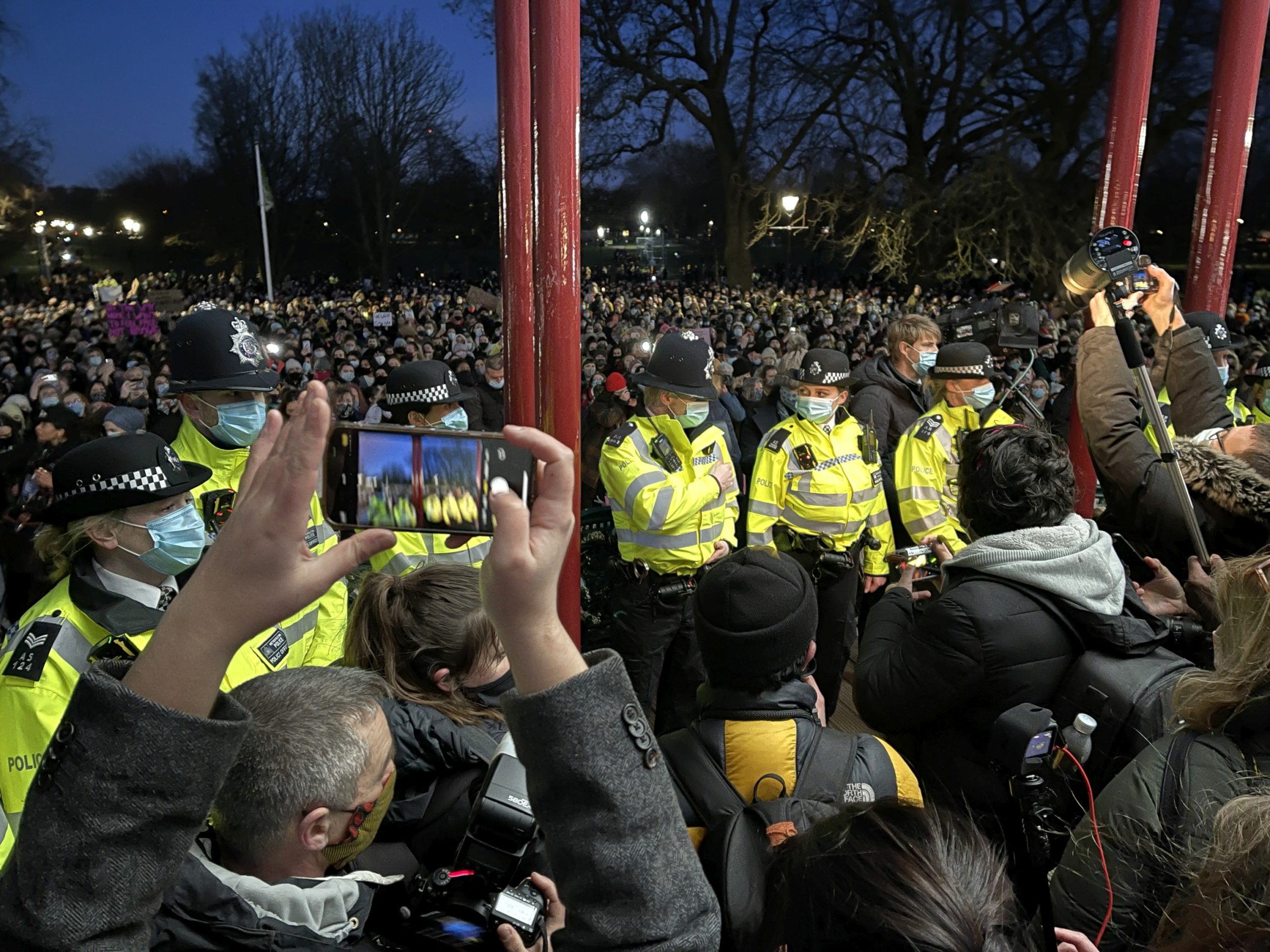 The Sarah Everard vigil descended into chaos as police moved in