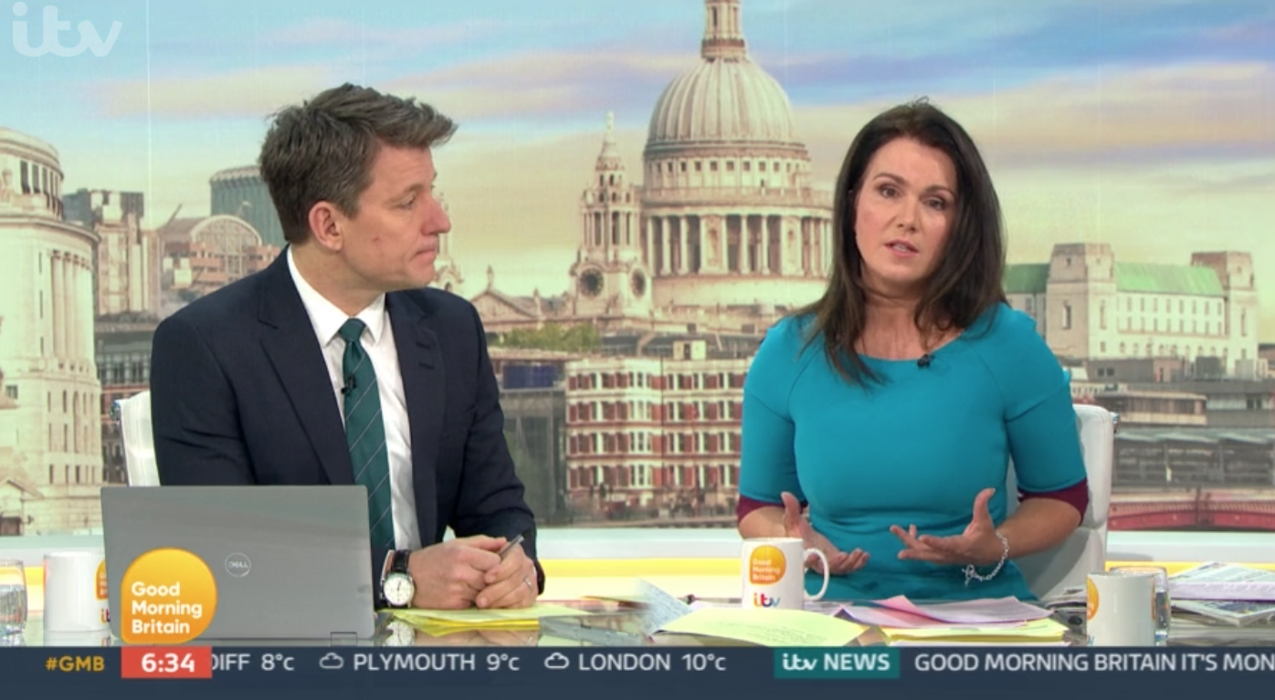 Susanna Reid criticised police at the Sarah Everard vigil
