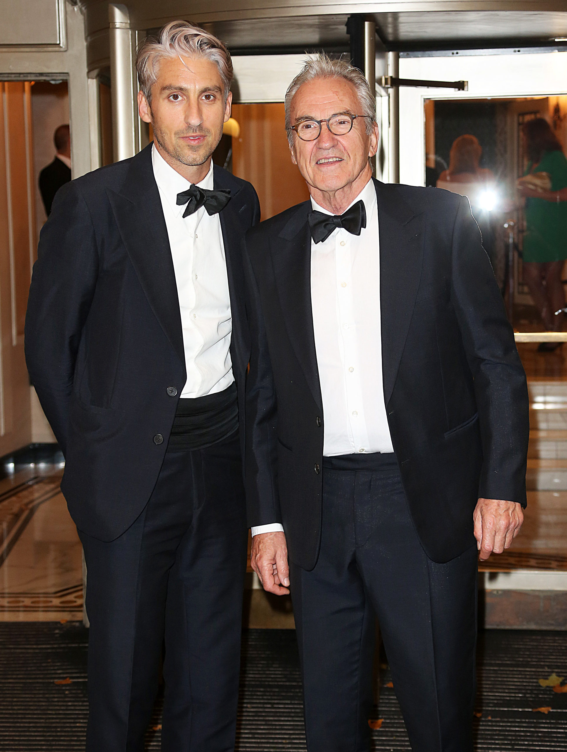 Larry Lamb and his son George