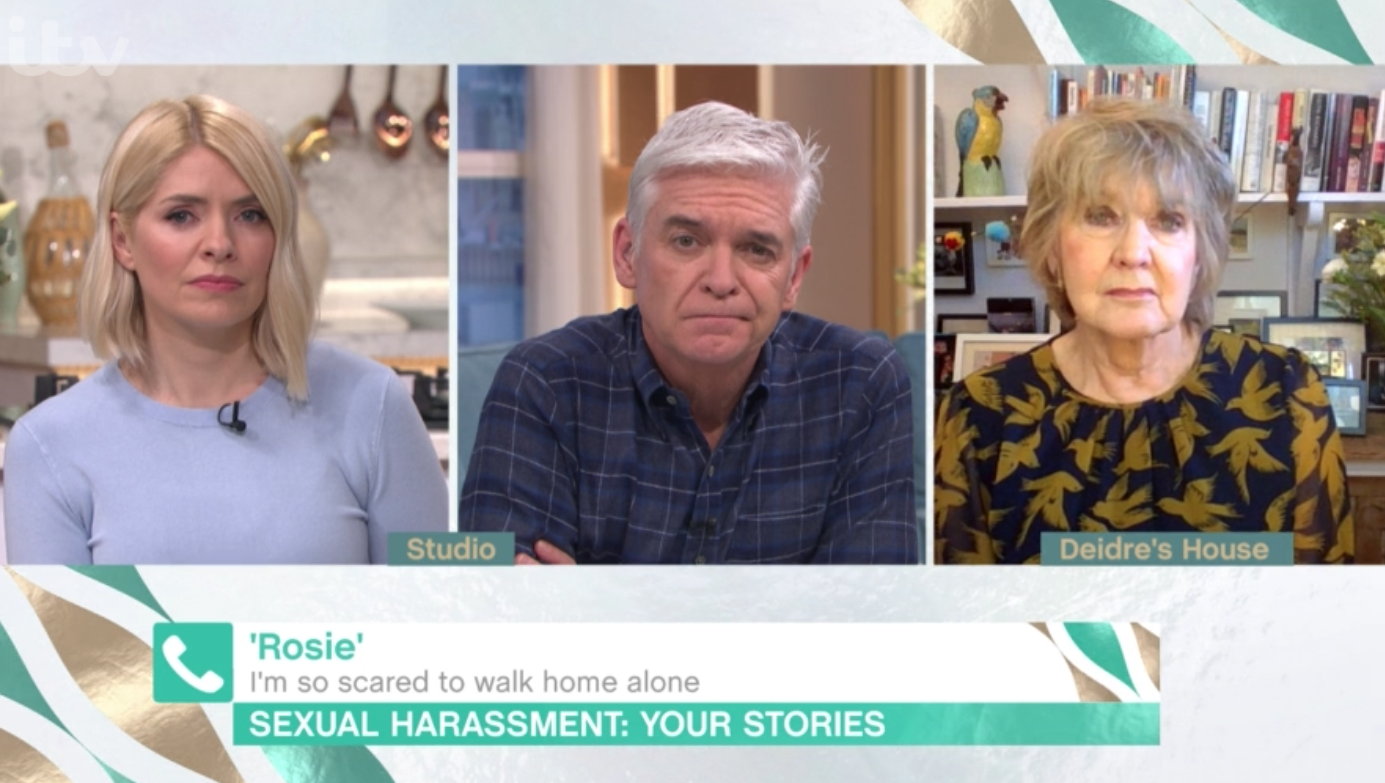 Phillip Schofield demonstrates how to use panic alarm on iPhone