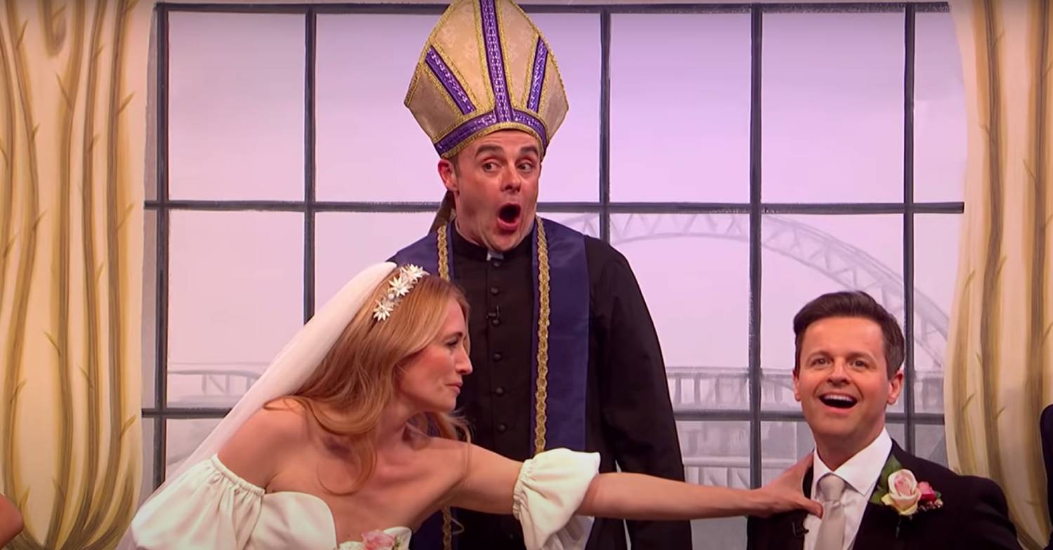 Ant marries Cat Deeley and Dec in the Chums sketch