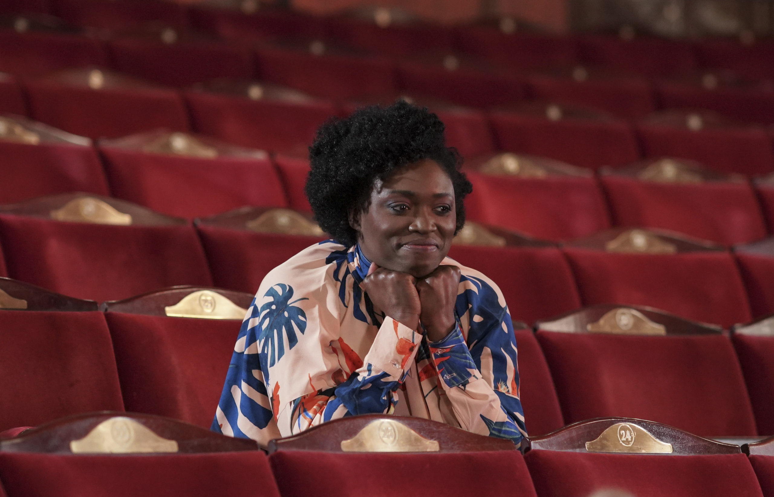 Andi Osho appearing on Comic Relief (Credit: BBC One)