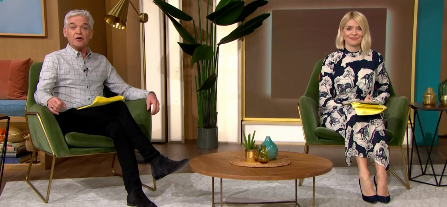 Holly Willoughby dress on This Morning today