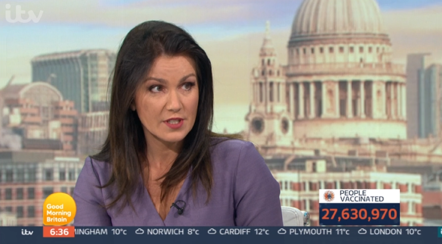 Susanna Reid on Good Morning Britain