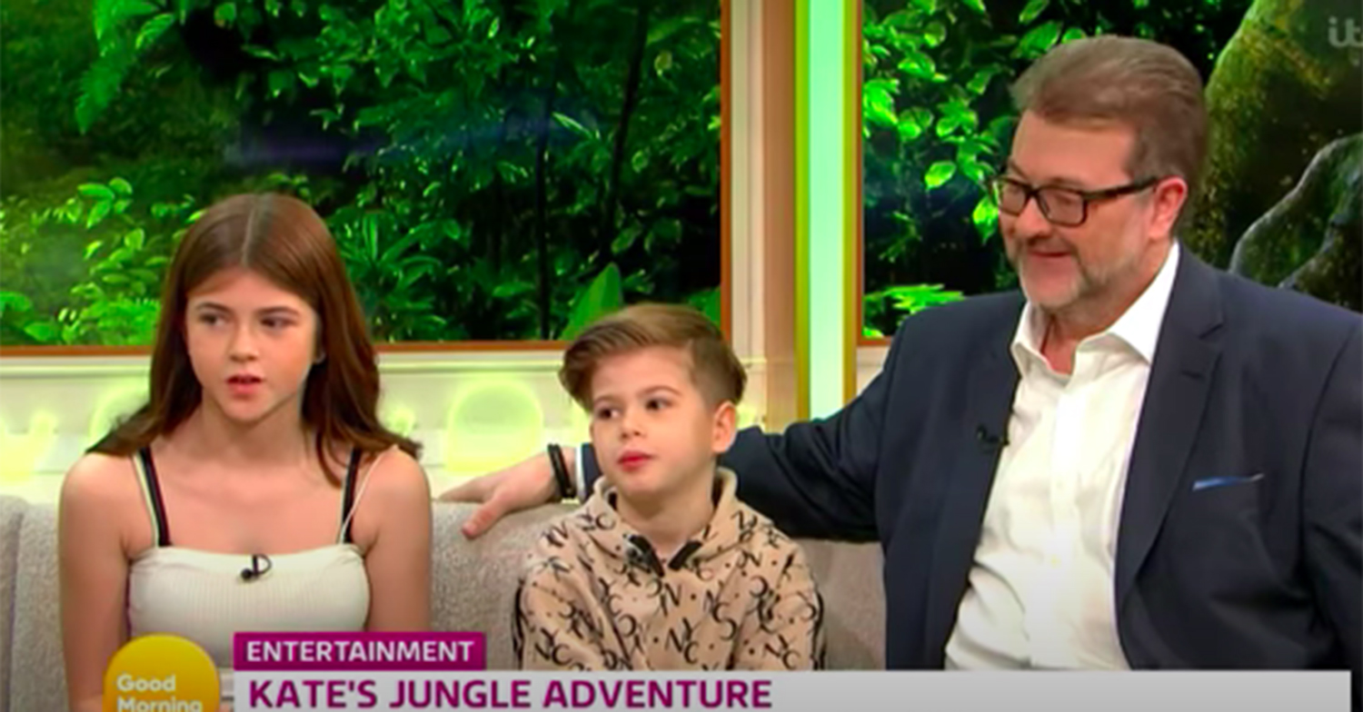 Derek Draper with his children