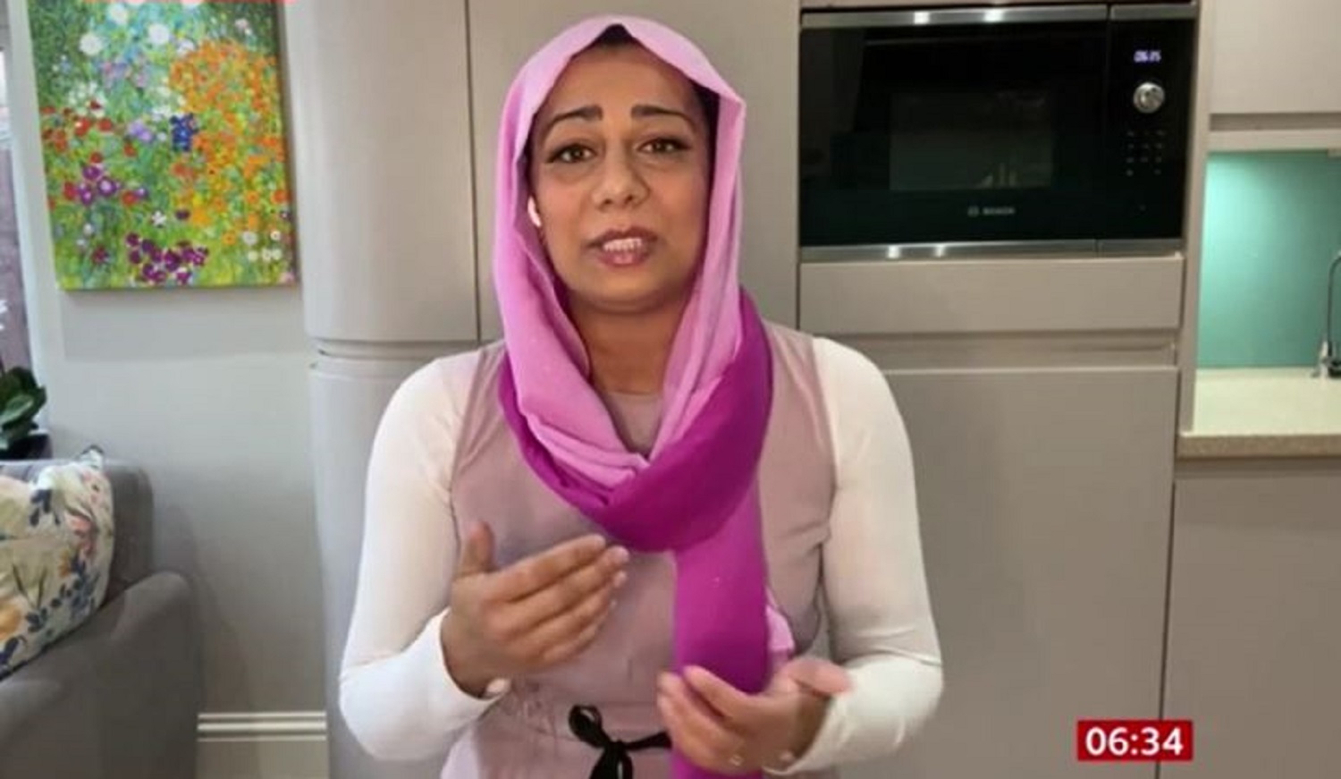 Dr Nighat discussing coronavirus news on BBC Breakfast 