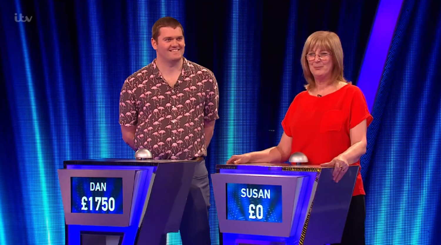 Dan and Susan speaking to Ben Shephard on Tipping Point