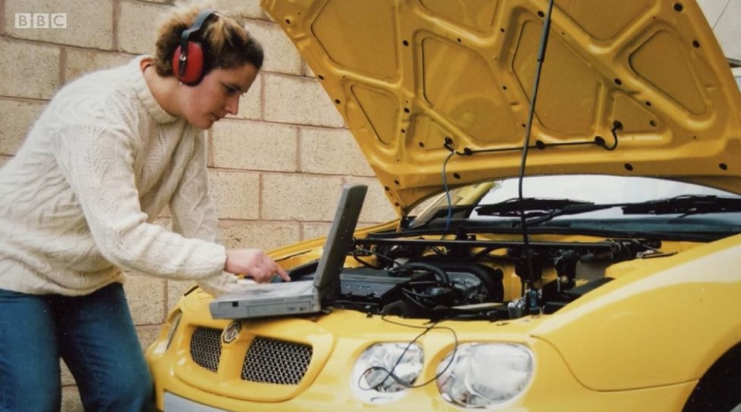 a picture of Krissy on bbc show the repair shop