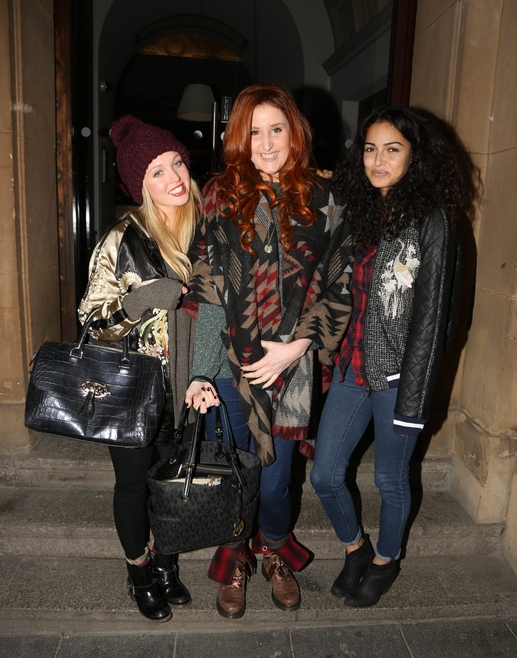 Bronagh Waugh with her former Hollyoaks castmates Jorgie Porter and Anna Shaffer (Credit: Splash)