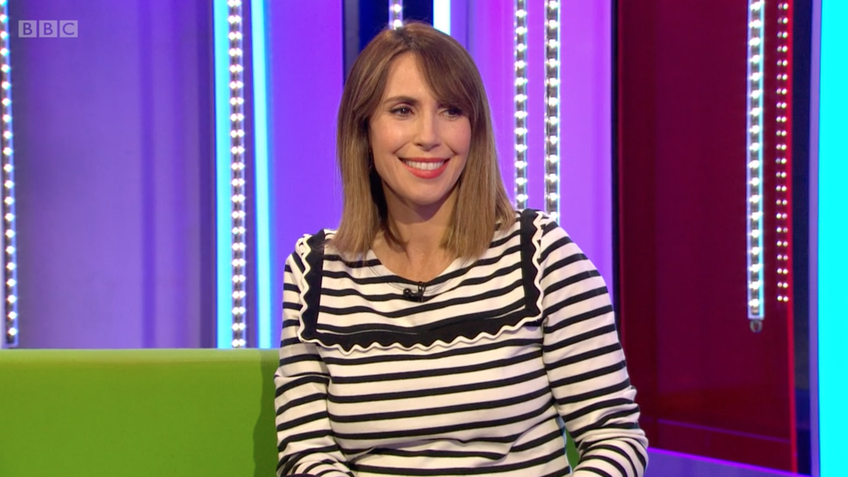 Alex Jones announced her pregnancy on The One Show