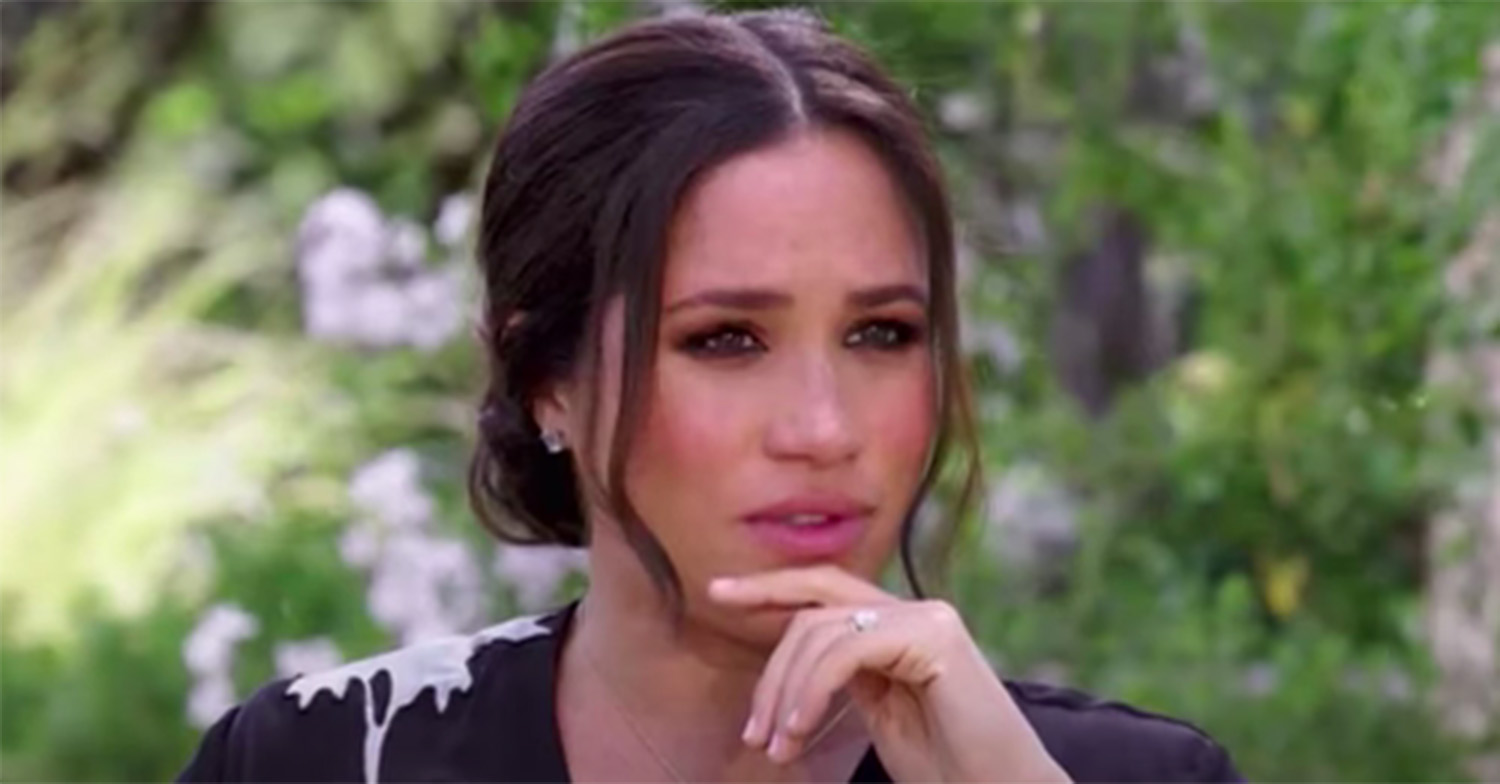 Meghan Markle during her Oprah interview