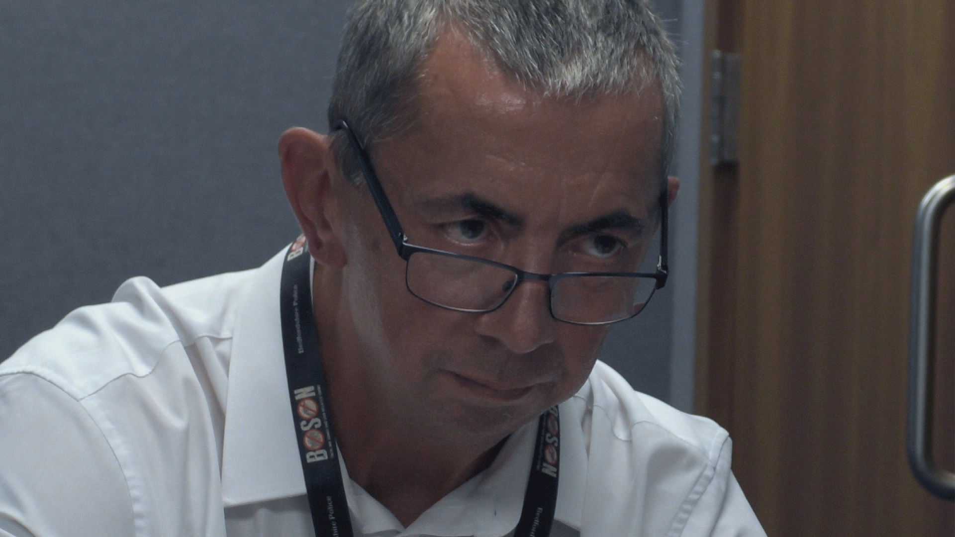 Gary is tasked with interviewing dangerous criminal Justice McCann (Credit: Channel 4)