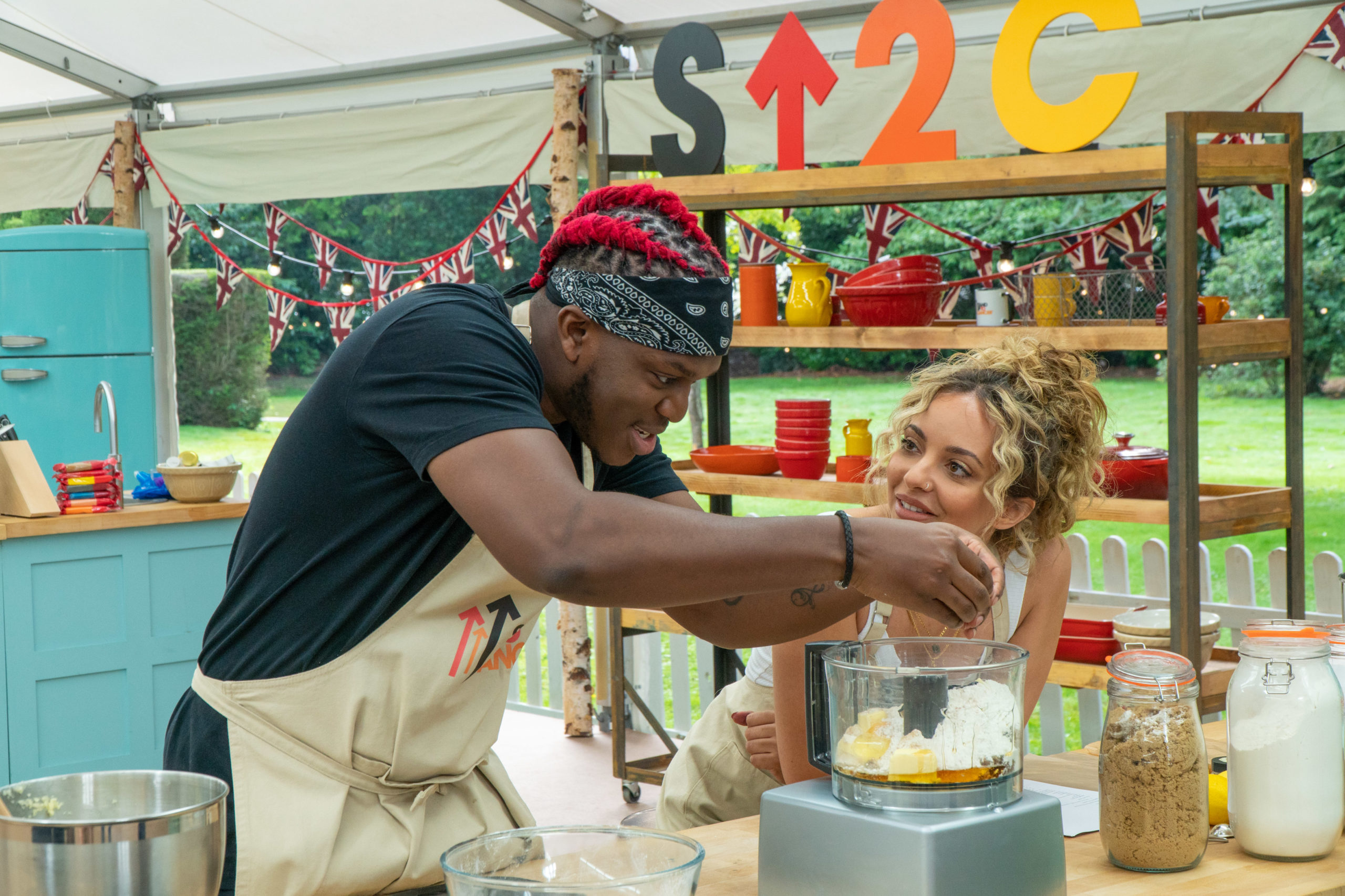 KSI and Jade compete to become Star Baker (Credit: Channel 4)