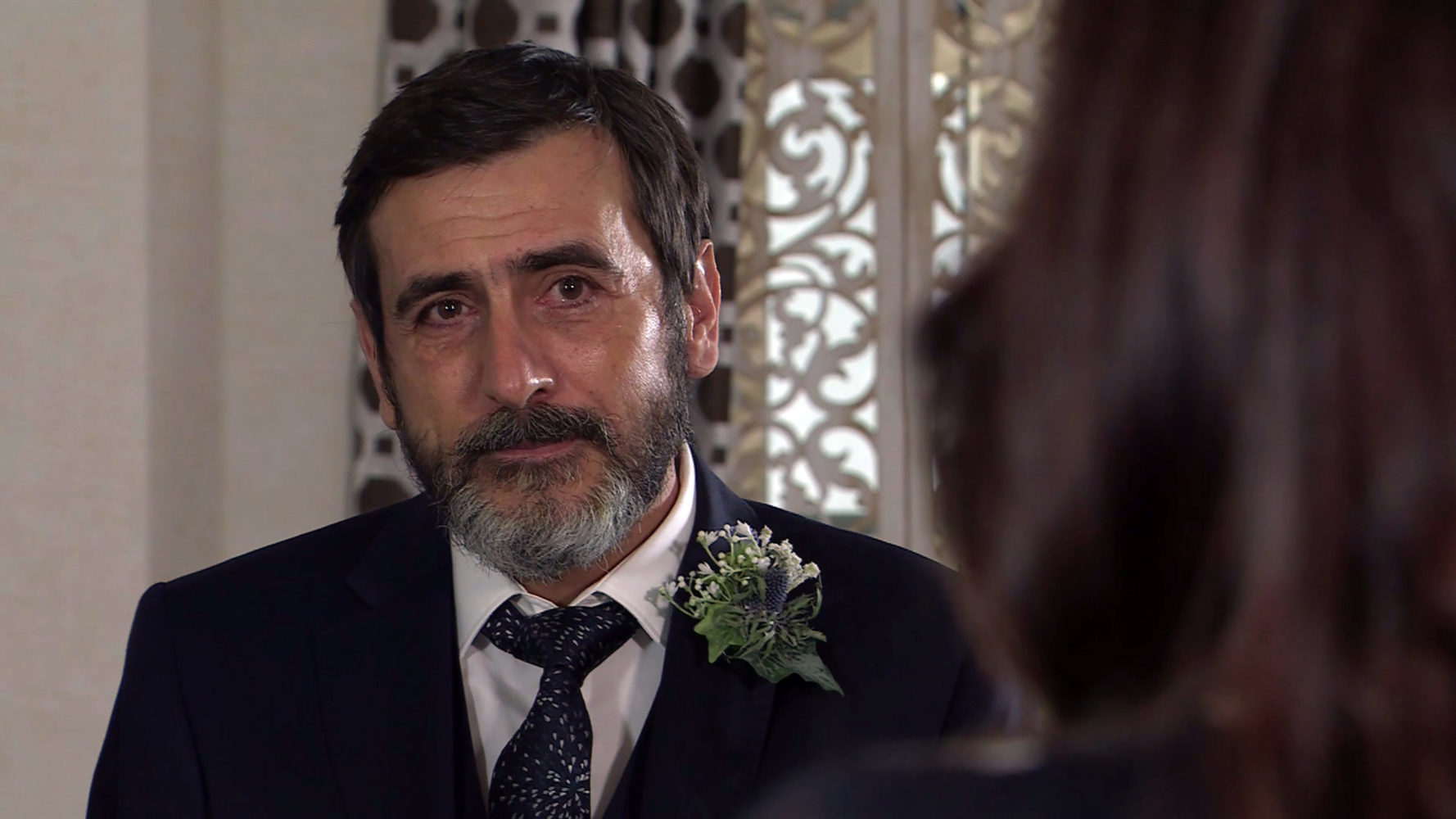 Peter Barlow on his wedding day