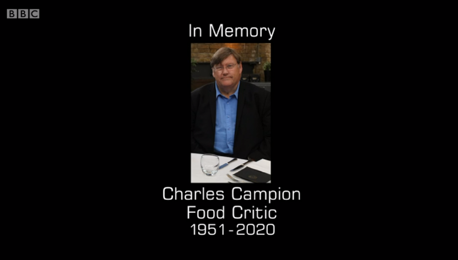 the tribute to masterchef star and food critic charles campion