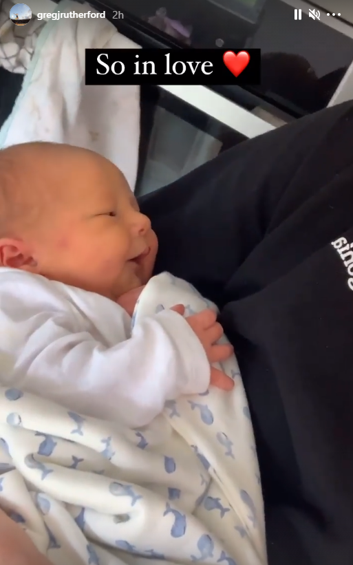Greg Rutherford baby: Star unveils new-born daughter and reveals name
