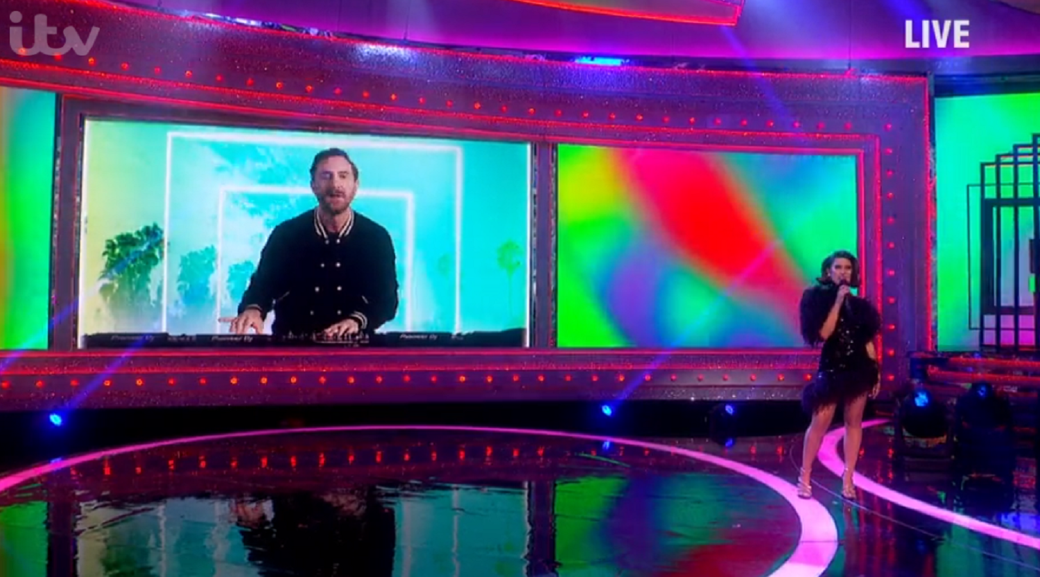 Raye performing on Ant and Dec takeaway