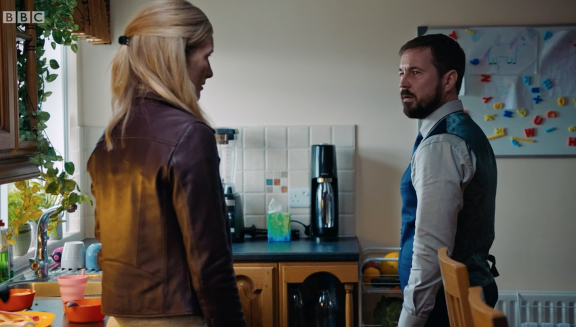 Line Of Duty fans were convinced they saw an 'H' in Steph's kitchen tiles