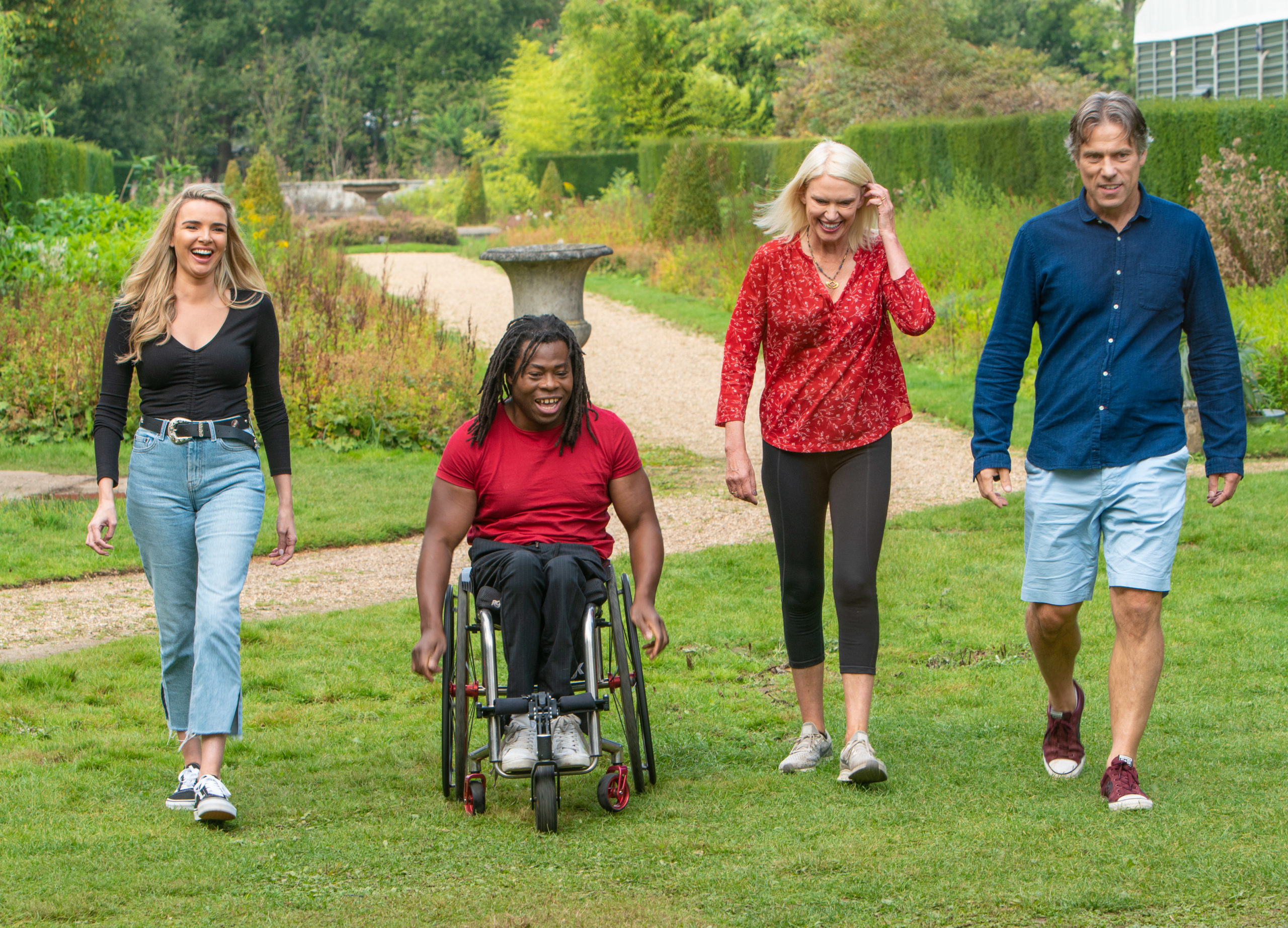 Nadine Coyle, Ade Adeptian, Anneka Rice and John Bishop all hope to win Star Baker (Credit: Channel 4)