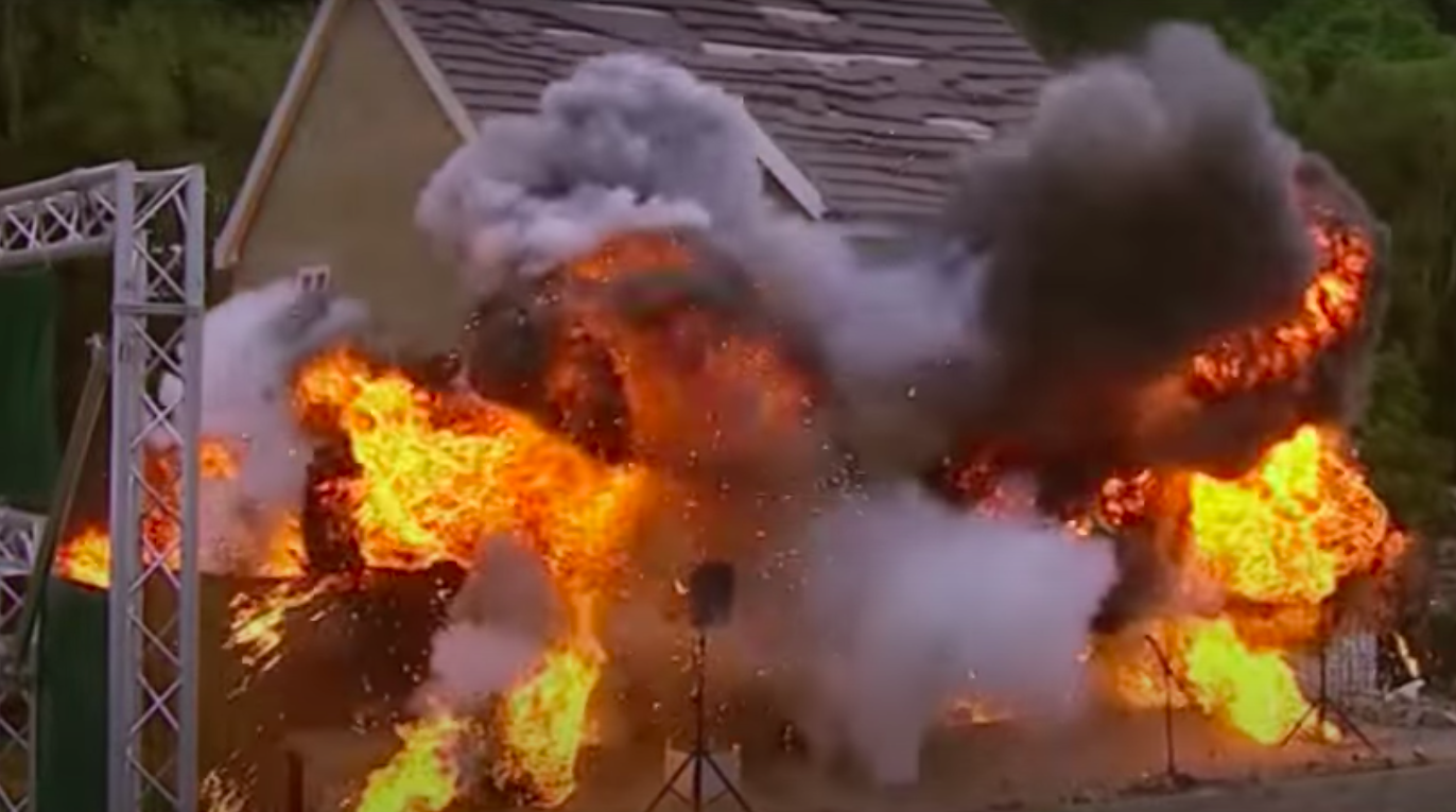 King's River explosion in Emmerdale