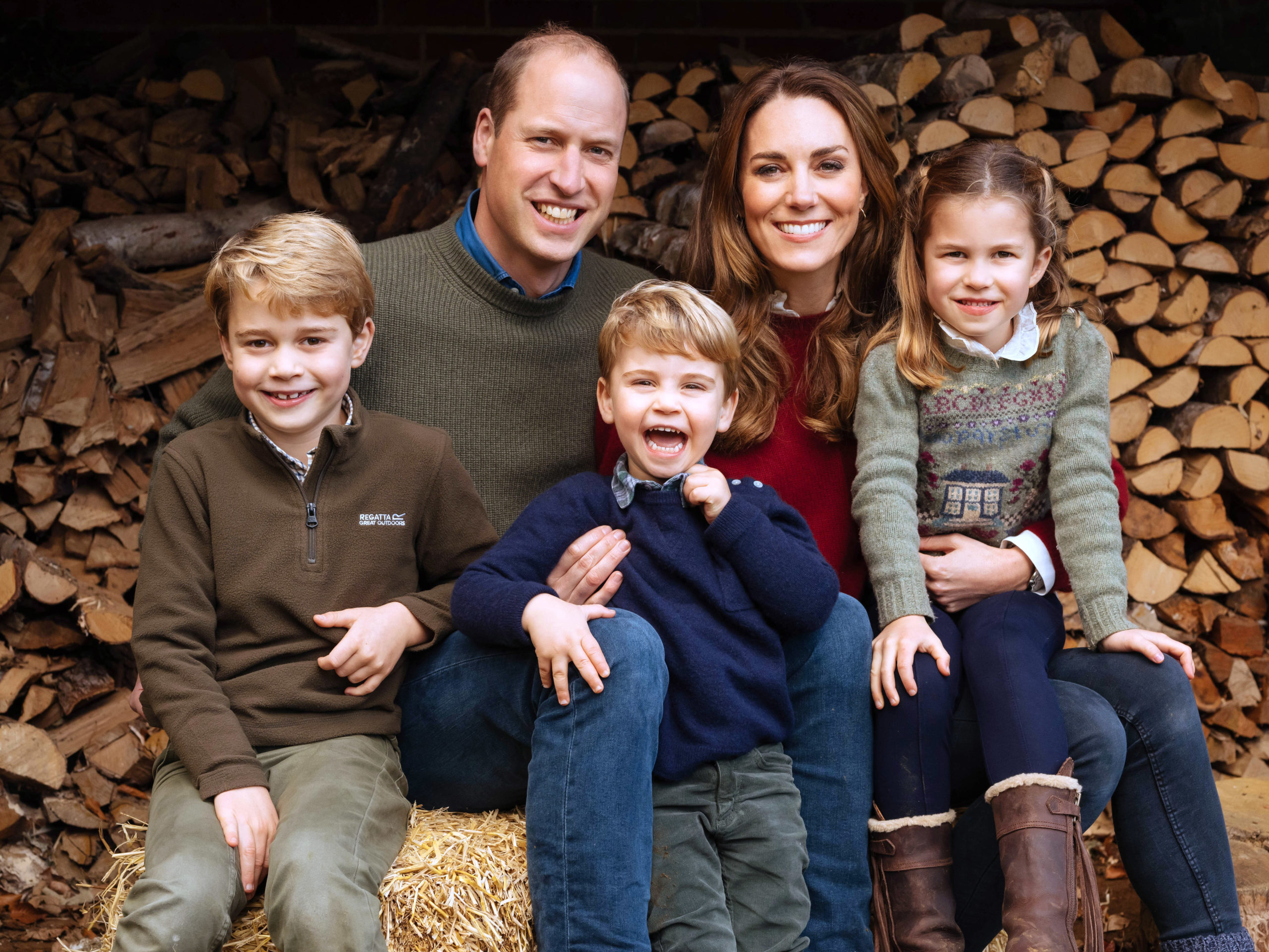 Will and Kate with family