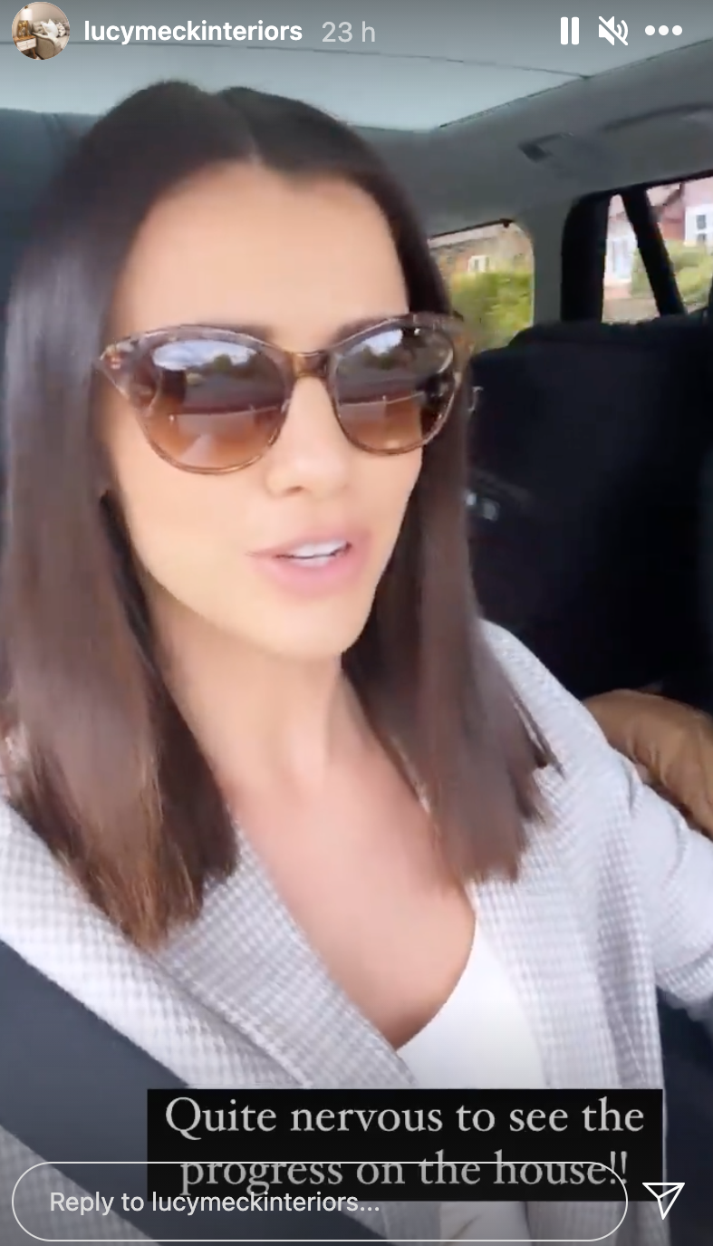 Lucy Mecklenburgh visits her new house