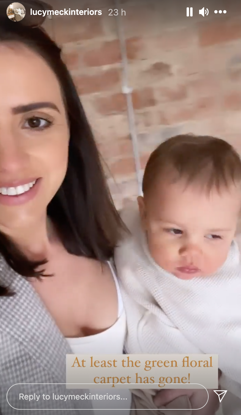 Lucy Mecklenburgh visits her new house