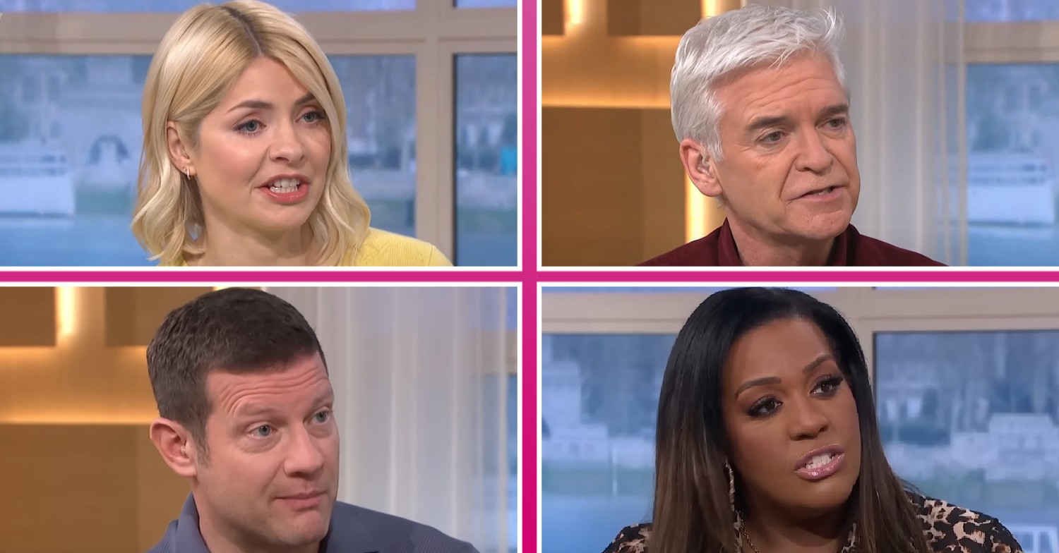 This Morning presenters Holly Willoughby, Phillip Schofield, Dermot O'Leary and Alison Hammond