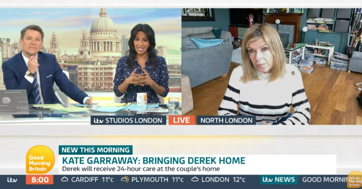 Kate Garraway on GMB speaking about husband