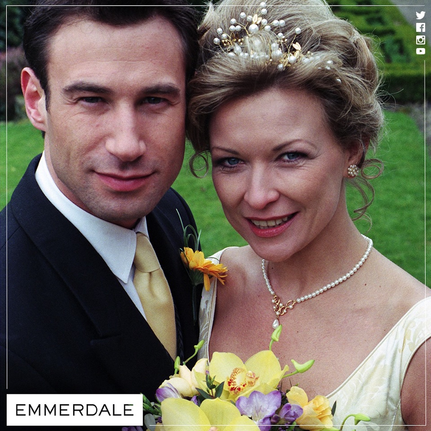 Kim Tate and Steve Marchant in Emmerdale