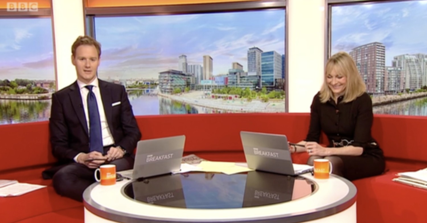 Dan Walker on BBC Breakfast