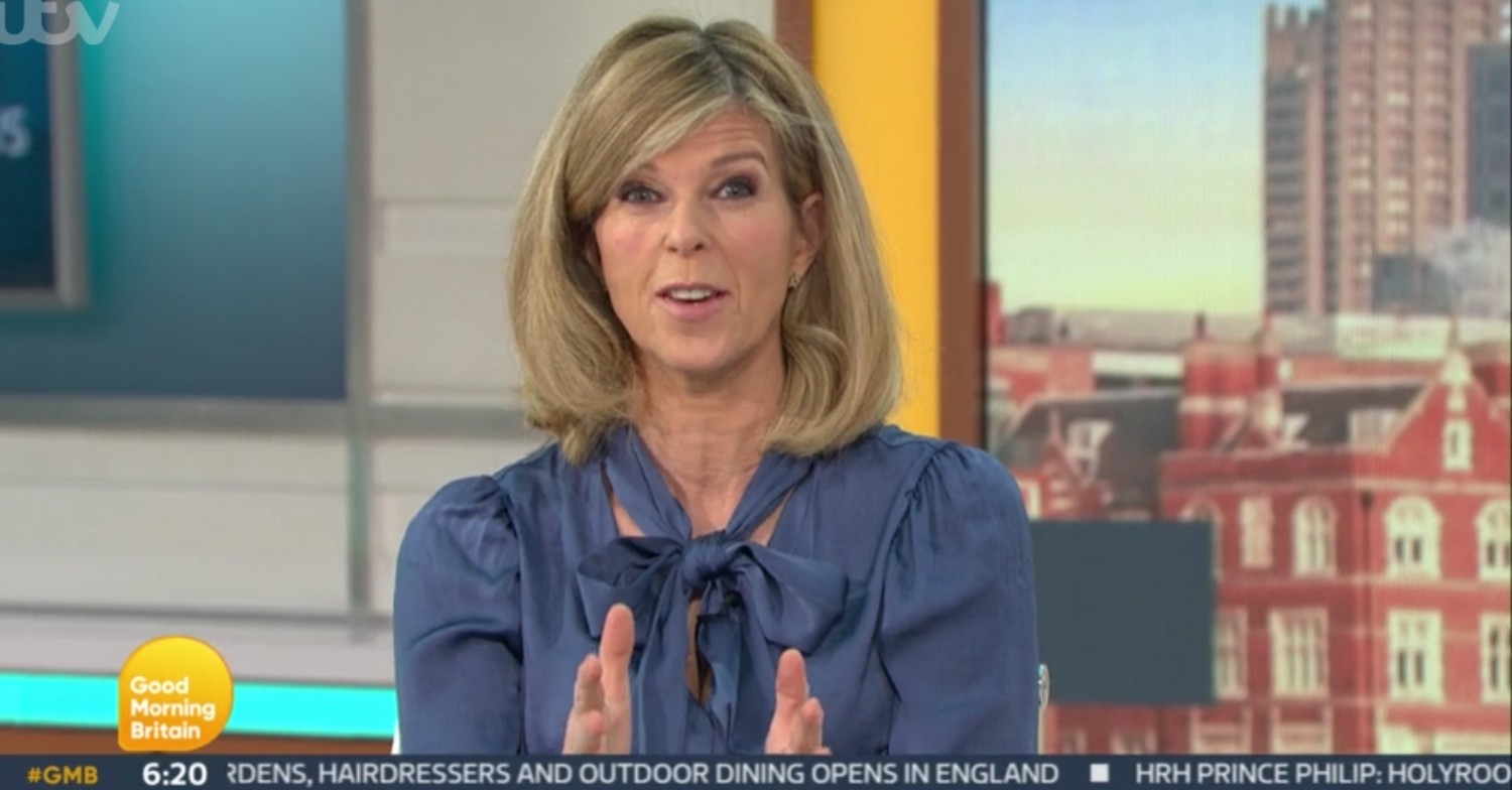 Kate Garraway talking about Derek on GMB